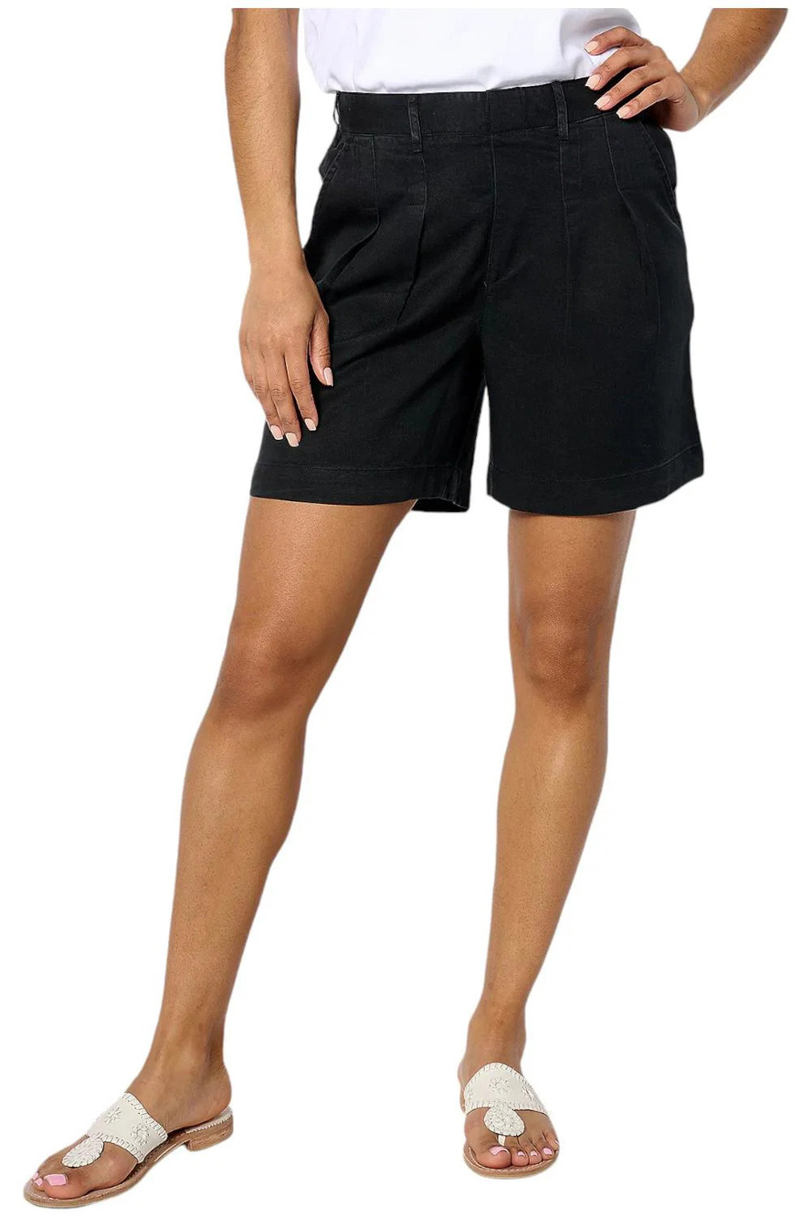 AnyBody Women's Sueded Twill Utility Short Black - Regular